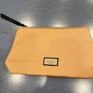 Gucci champagne light brown colour makeup bag